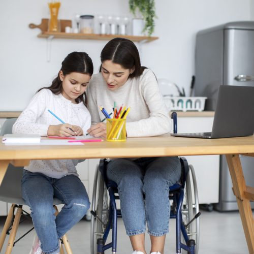 child-helping-her-disabled-mother